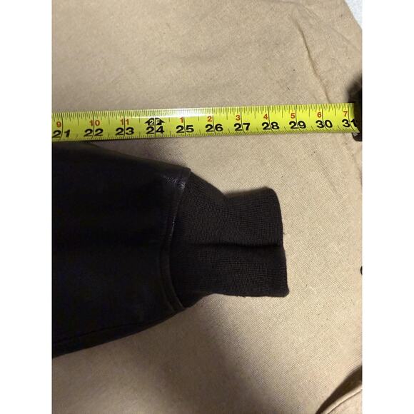 Vintage US Navy G-1 Flight Jacket Mens 52 Brown Leather Mouton Collar Bomber 80s - Picture 14 of 16